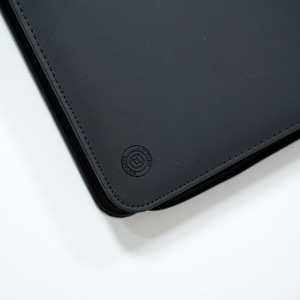 Wholesale Custom 12 Pocket Silk Screen Printed Pu Leather Button Closure Rigid Credit <b>Card</b> <b>Binder</b> - Product Image 2
