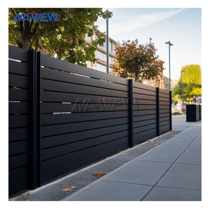 NA-VIEW Paneles de Cerca Modulares de <span class=keywords><strong>Aluminio</strong></span> al por Mayor, Fácil Instalación, Resistentes a la Oxidación, Cercas de Lamas Privadas para Defensa de Límites de Propiedad - Product Image 3