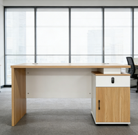 Bureau informatique moderne en bois de 1,2 mètre pour hôpitaux et immeubles de bureaux - un nouveau type de poste de travail de mobilier de bureau