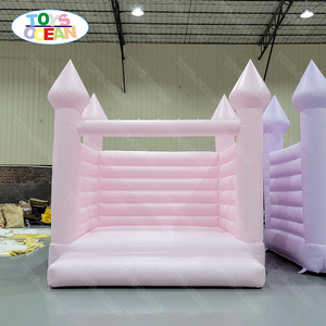 2025 New Modish Inflatable Toddler thư bị trả lại đám cưới màu trắng bị trả lại nhà Pastel màu bouncy lâu đài - Product Image 4