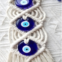 Fait à la main turc bleu mauvais œil suspendu voiture charme ornement accessoire perles bénédictions Protection décoration murale pour la décoration de la maison
