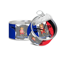 Jam Kaleng Magnetik Logo Kustom Souvenir Kulkas Pariwisata Hadiah Promosi Grosir Pabrik OEM