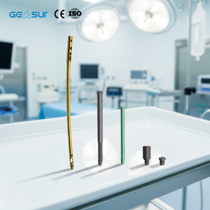 Implan Ortopedi Geasure Titanium Alloy <span class=keywords><strong>Femoral</strong></span> Nail Kelas Kekuatan Tinggi III Bersertifikasi CE untuk Penggunaan Rumah Sakit pada Fraktur Femur - Product Image 4