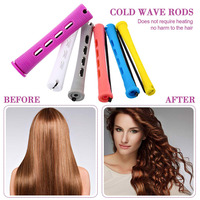 Ensemble de tiges de permanente pour cheveux, 60 pièces, tiges en plastique multicolores à vague froide, rouleaux à friser avec peigne à queue de Rat