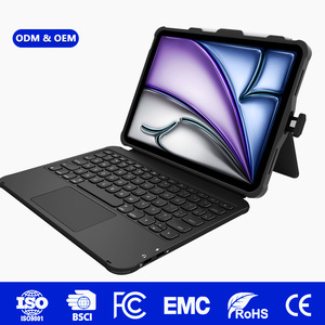 เคสคีย์บอร์ด USB-C แบบทนทานสำหรับการศึกษา พร้อมขาตั้ง สำหรับ iPad รุ่นที่ 10 ขนาด 10.9 นิ้ว 11 นิ้ว A16 2025 เหมาะสำหรับห้องเรียนระดับ K-12 รองรับ OEM ODM ขายส่ง - Product Image 1