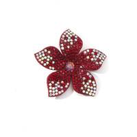 Patch décoratif 3D pas cher de 5 cm avec strass multicolores en forme de fleur pour chaussures, vêtements, sacs et accessoires de bricolage