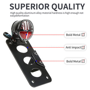 Otorcycle-rastrillo con placa icense, 12V - Product Image 4