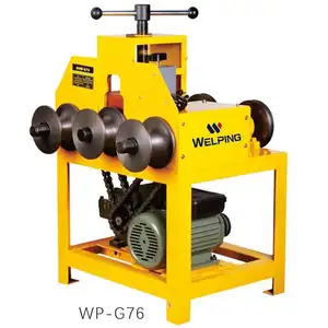 WELPING 76mm manual pipe bender 1.5KW square pipe tube bender 16-76mm for round tube