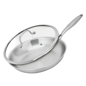 Juego <span class=keywords><strong>de</strong></span> Sartenes <span class=keywords><strong>de</strong></span> Acero Inoxidable SS304 Directo <span class=keywords><strong>de</strong></span> Fábrica <span class=keywords><strong>con</strong></span> Revestimiento Antiadherente para Cocina, Restaurante y Hogar, Venta al Por Mayor - Product Image 3