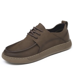 Zapatos de hombre nuevos de primavera, de cuero genuino, transpirables, sin olor a pies, zapatos casuales de cuero suave para hombre, zapatos versátiles y modernos para hombre. - Product Image 5