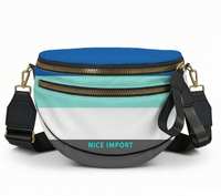 Sac à bandoulière Demiromantic Rainbow Shell pour femme, sac à bandoulière léger avec fermeture éclair pour tous les jours