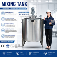 Cuve de mélange automatique en acier inoxydable 50 100 200 300 500 2000 3000 5000 1000 Litres Gallons