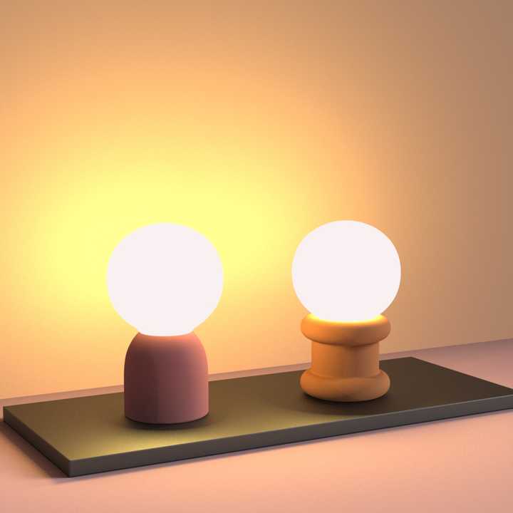 Modern Nordic Style Creative Office Desk Lamp Base Ornament Simple Concrete Mold Cement Lampshade Silicone Mold Nordic Creative