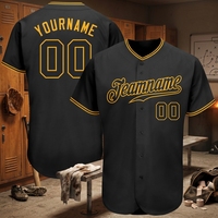 Maillot de baseball américain pour homme, imprimé au laser, tissé et cousu, col en V, coupe ample, motif léopard, personnalisable, vêtement de sport à séchage rapide