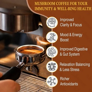 กาแฟเห็ดสูตรเฉพาะ OEM/ODM พร้อมสารอะแดปโตเจนและโปรไบโอติกส์ ผสมเห็ดหลินจือ เห็ดชากา เห็ดหลี่ยนจือ และสารสกัดถั่งเช่า - Product Image 6