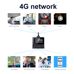 Caméra embarquée 4G Android 10 de 3 pouces avec enregistreur vidéo tactile, ADAS, WIFI, GPS, double objectif, communication bidirectionnelle, streaming en direct et application ASSIST pour voiture - Product Image 4
