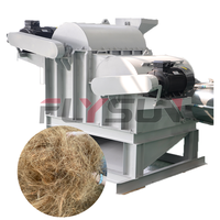 Machine d'extraction de fibres de coque de noix de coco avec moteur, boîte de vitesses, roulement et ligne de production automatique haute capacité