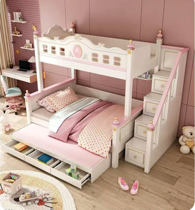 <span class=keywords><strong>Litera</strong></span> infantil de madera maciza para dormitorio, <span class=keywords><strong>litera</strong></span> colorida para niños, juegos de muebles para dormitorio infantil - Product Image 5