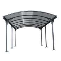 Garage pour voiture multifonctionnel de haute qualité de 15,34 m2 avec toiture en polycarbonate