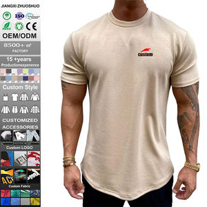 Camiseta de Compresión Elástica de Algodón y Spandex, Lisa, Ajustada, <span class=keywords><strong>para</strong></span> Entrenamiento, Personalizable, <span class=keywords><strong>para</strong></span> Gimnasio, Fitness, Deporte, <span class=keywords><strong>para</strong></span> Hombre - Product Image 1