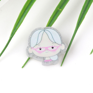 Nieuwe stijl cartoon dierenfiguurtjes acryl focal beads dubbelzijdig bedrukte bedels voor pen maken - Product Image 6