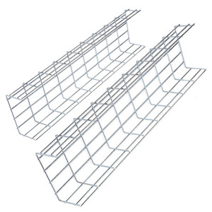 Bandeja de <span class=keywords><strong>cable</strong></span> Centro de puente de alambre galvanizado Heavy Duty Under Desk Management Bandeja de <span class=keywords><strong>cable</strong></span> de malla metálica - Product Image 1