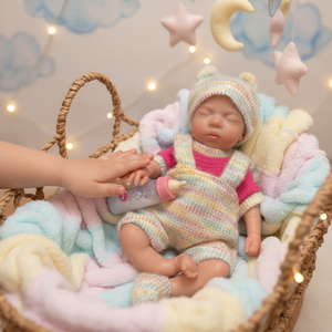 Muñeca de Silicona de Cuerpo Completo de 13 Pulgadas, Muñeca de Moda, Bebé Realista, Recién Nacida Dormida, Lavable, Pintada a Mano - Product Image 1