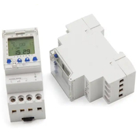 Temporizador Digital Programable SINOTIMER TM922 de 2 Canales, Reloj de 24 Horas, Intervalo de Segundos, Interruptor de Riel DIN, Relé Inteligente de 7 Días