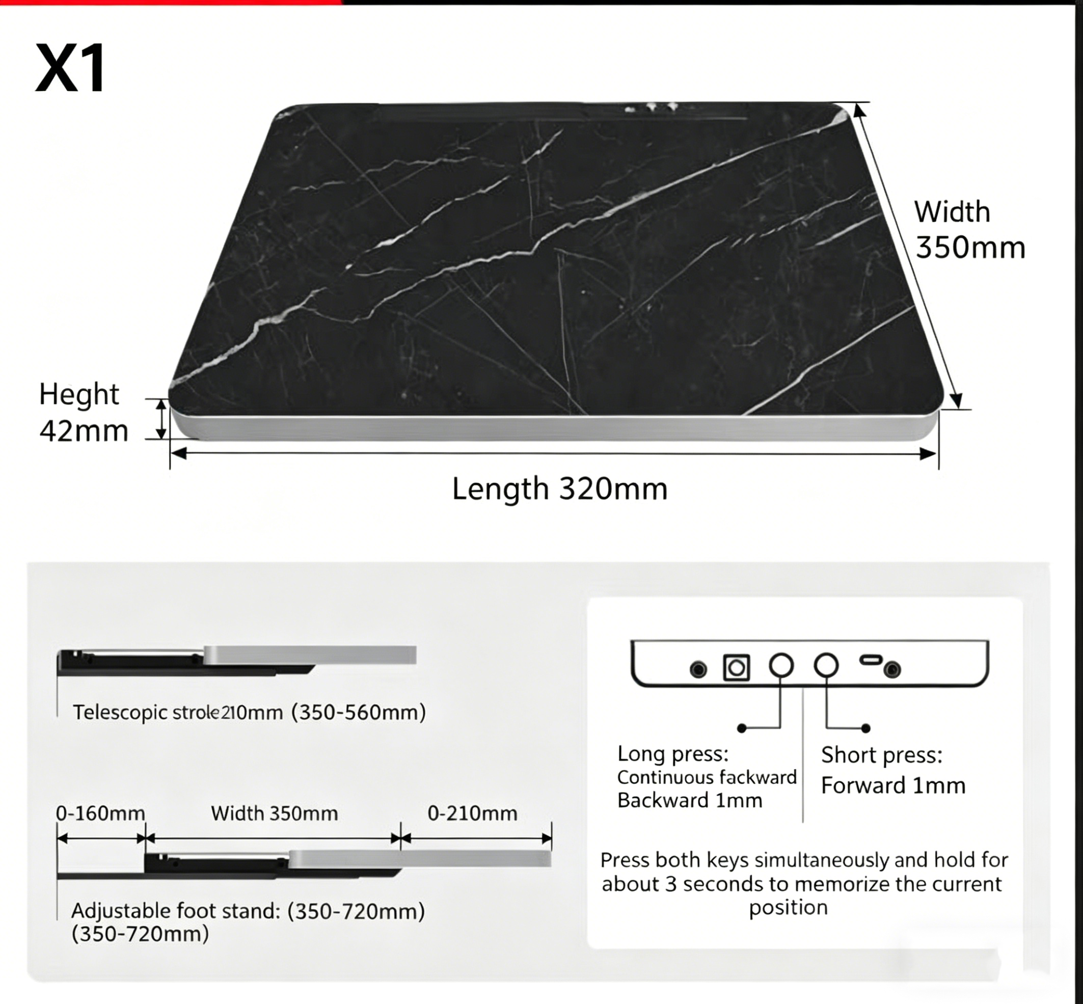 X1 ( 320x350x42mm)