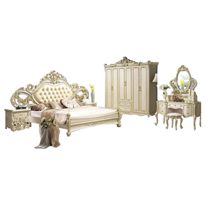 Set di Mobili per Camera da <span class=keywords><strong>Letto</strong></span> <span class=keywords><strong>Matrimoniale</strong></span> di Lusso Moderno in <span class=keywords><strong>Legno</strong></span> di Alta Qualità Nuovo e Personalizzato - Product Image 1