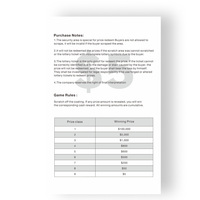 Cartes à gratter en carton sérigraphiées de haute qualité, à données variables, sur le thème du Roi, avec revêtement à gratter, type billet de loterie