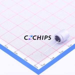 Condensateur électrolytique hybride solide-liquide en aluminium HBR151M1VBK-0810, traversant, D8xL10mm 150uF 20% 35V 2.3A-100kHz - Product Image 2