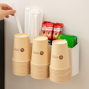 Vendita diretta del produttore usa e getta tazza di plastica portaoggetti casa Lounge a parete caffè e bustina di tè scatola di immagazzinaggio - Product Image 5