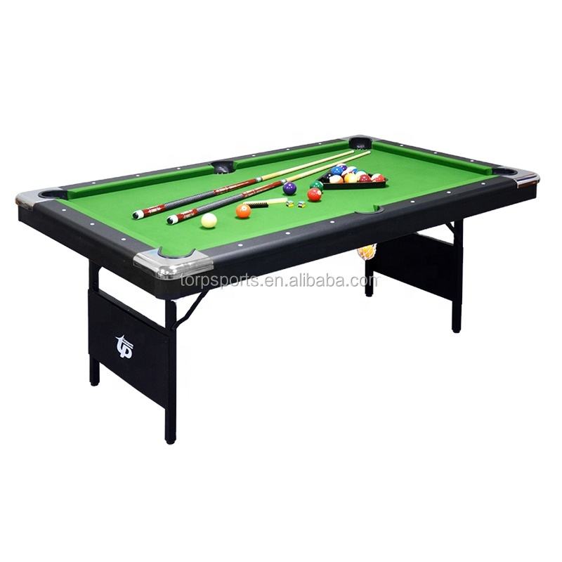 6フィートの折りたたみ式ビリヤード台-アクセサリー付きの子供と大人の