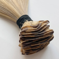 Extensiones de Cabello Humano Virgen 100% de Alta Calidad, Tejidas a Mano, Doble Trama, 15g-20g/pc, Venta Directa de Fábrica