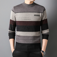 OEM Personnalisé Hommes Pull Grands Pulls Designer O-Neck Ras Du Cou Chaud Tricoté pour Automne Motif Décoration-Vente en Gros
