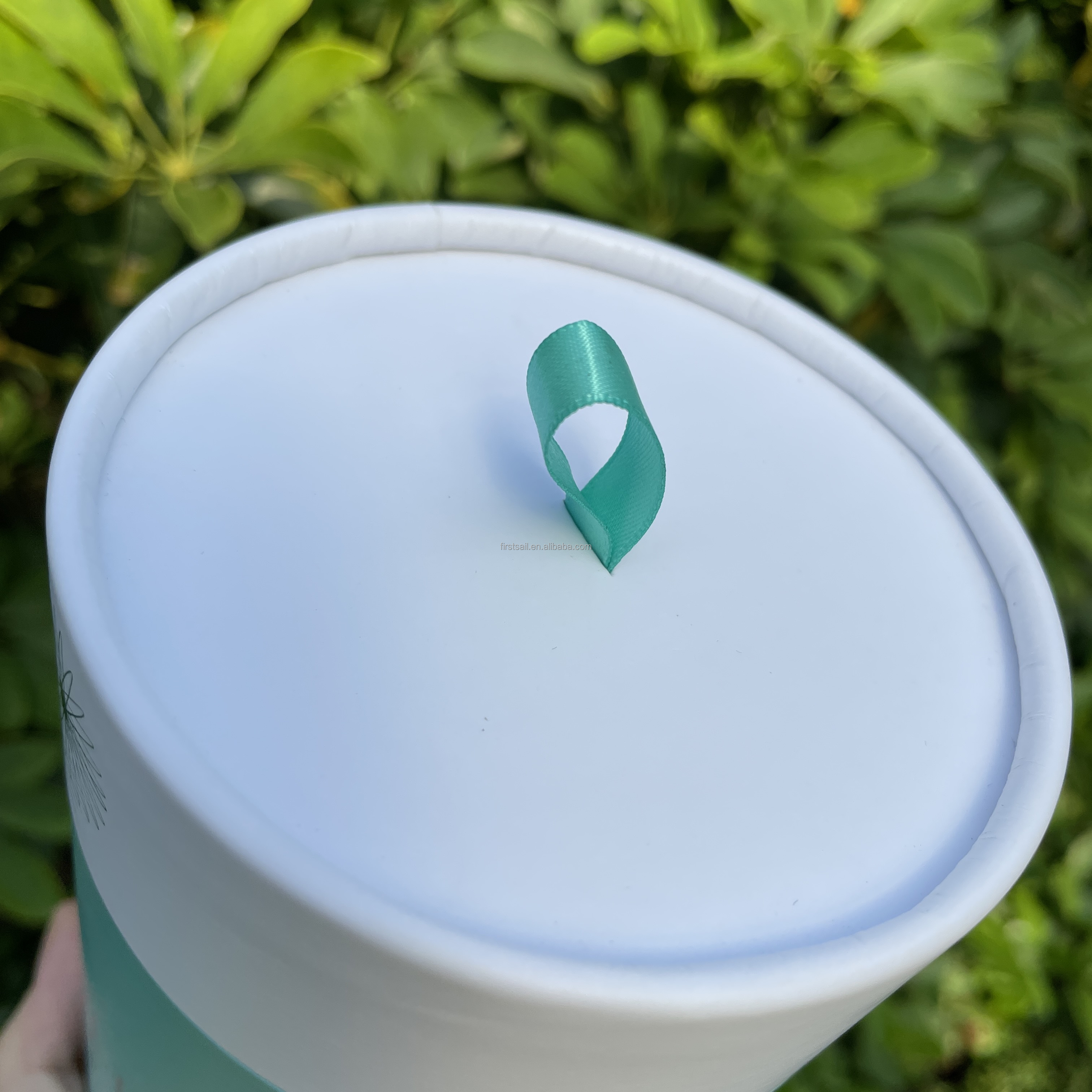 Recyclable Paper Composite Cans 150mm Height Stamping UV Coating