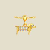 Mignonne lettre initiale personnalisée plaquée or 18 carats 925 argent véritable mini pendentif bijoux à breloques pour femmes