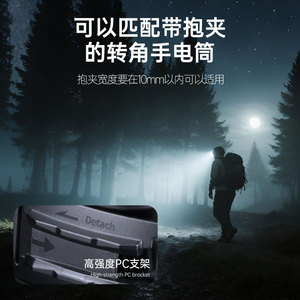 Base de Plástico para Linterna T-100 con Clip en Forma de L Giratorio 90°, Accesorio Portátil para Soluciones de Iluminación - Product Image 3