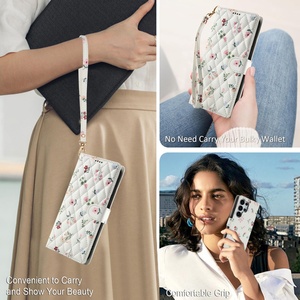 เคสโ<span class=keywords><strong>ท</strong></span>รศัพ<span class=keywords><strong>ท</strong></span>์หนัง PU พร้อมช่องใส่บัตร สายคล้องคอ ลายดอกไม้ สำหรับ iPhone 18 17 16 15 <span class=keywords><strong>Pro</strong></span> <span class=keywords><strong>Max</strong></span> หนังวีแกนเ<span class=keywords><strong>ท</strong></span>ียม XS XR - Product Image 3