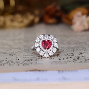 Anillo de Moda Unisex para Mujer, con Moissanita Cultivada en Laboratorio, Plata de Ley 925, Engaste de Tres Piedras, Estilo Eternity - Product Image 1