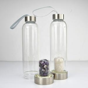 Bouteilles d'eau en verre de <span class=keywords><strong>cristal</strong></span> naturel de haute qualité, bouteille d'eau d'élixir en <span class=keywords><strong>cristal</strong></span> de Quartz de guérison avec <span class=keywords><strong>cristal</strong></span> à l'intérieur - Product Image 2