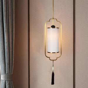 Lámpara de Techo de Estilo Chino Personalizada, Lámpara de Noche para Dormitorio, Lámpara de Cobre de un Solo Cabezal para Barra, Pequeña Sala de Té, Decoración del Hogar - Product Image 3