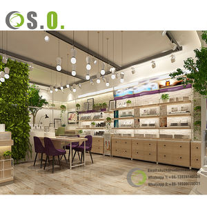 เคาน์เตอร์ร้านเครื่องสําอางที่ทันสมัยที่กําหนดเองแสดงอุปกรณ์ติดตั้งร้านเครื่องสําอางเฟอร์นิเจอร์สําหรับเครื่องสําอาง - Product Image 3