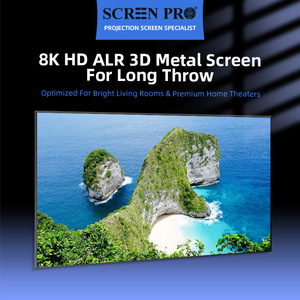 SCREENPRO 84&quot;~150&quot; 3D Metal 4K /8K HD Grey Crystal <strong>Alr</strong> Thin Fixed <strong>Frame</strong> Projection <strong>Screens</strong> For Short/ Long Throw <strong>Projectors</strong> - Product Image 2