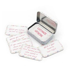 Jeu de cartes mémoire pour enfants en boîte métallique, impression personnalisée, prix de gros - Product Image 2