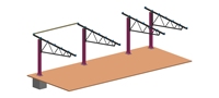 Structure de carport simple personnalisée en acier, au design de type abri, avec auvent solaire pour stationnement de voitures, carports solaires