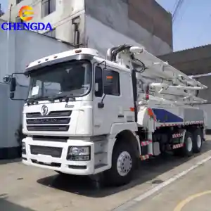 Shacman F3000 6M3 42M تستخدم ارتفاع ضغط شاحنة مضخة الإسمنت المحمول جديد الاسمنت مضخة شاحنة