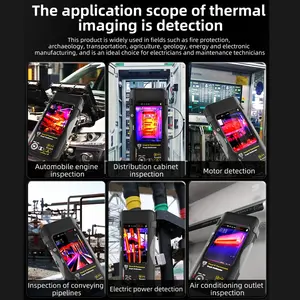 BSIDE SH9A SH9 320*428 열화상 카메라 디지털 멀티미터 2 in 1 IR 카메라 매크로 렌즈 전류 측정기 SH7 SH7A 볼트미터 - Product Image 6