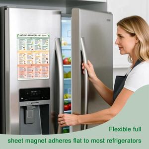 Imán de Refrigerador con Lista de Alimentos Antiinflamatorios - Guía de Nutrición Fácil para Principiantes, Planificador de Comidas para Cocina, Tabla de Alimentos Saludables para Evitar y Comer - Product Image 4